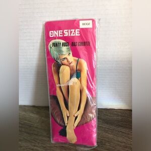 1970s NOS Beige Panty Hose